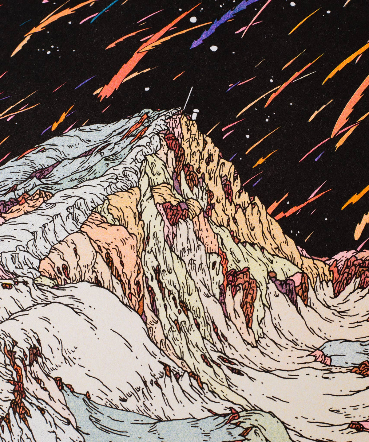 CLÉMENT VUILLIER, Pic du Midi, A3 risografi plakat