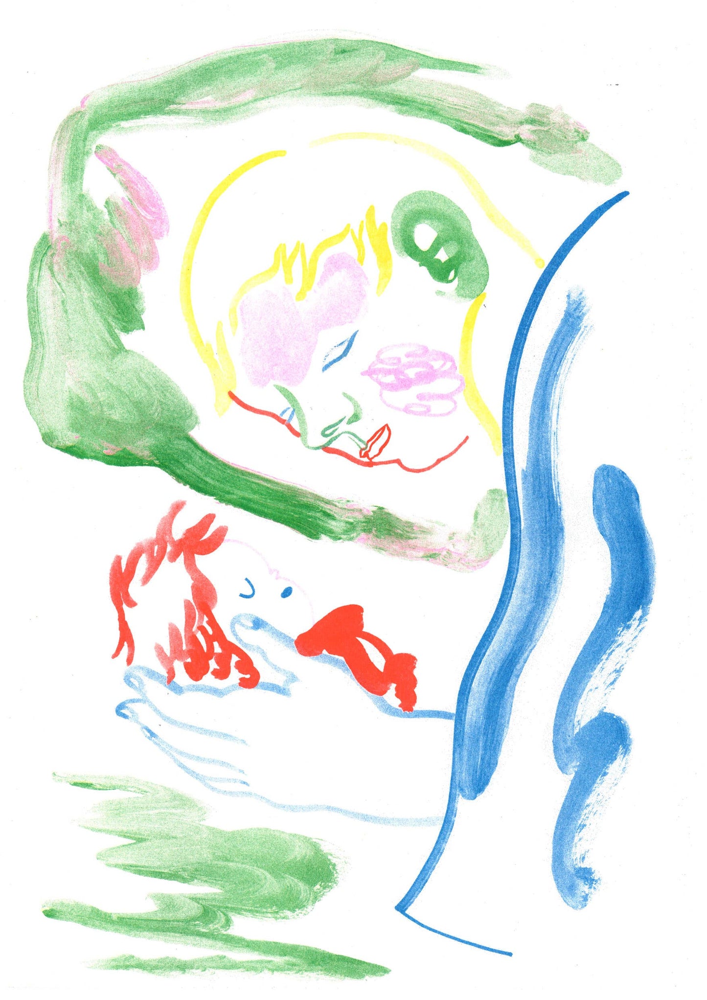 GAELLE LOTH, Miyazaki/Ponyo, risografi-tryk A3