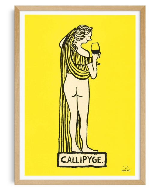 JEAN JULLIEN, Callipyge, A3 risografi plakat