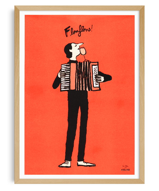 JEAN JULLIEN, Flonflons, A3 risografi plakat