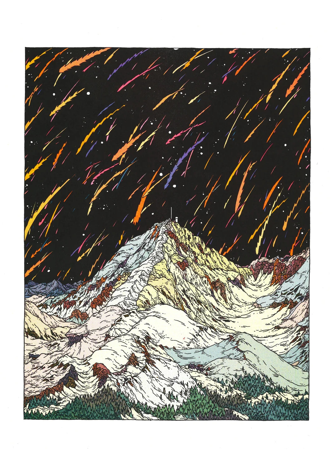 Clement Vuillier, "PIC DU MIDI", plakat A3