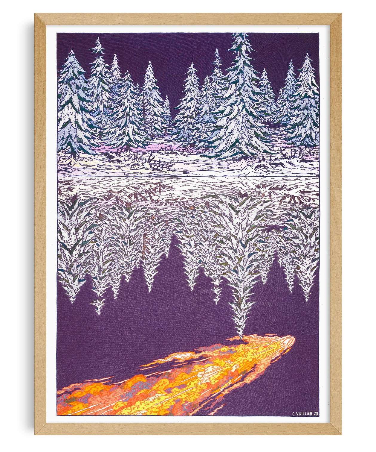 Clement Vuillier, "REFELCTION", plakat A3