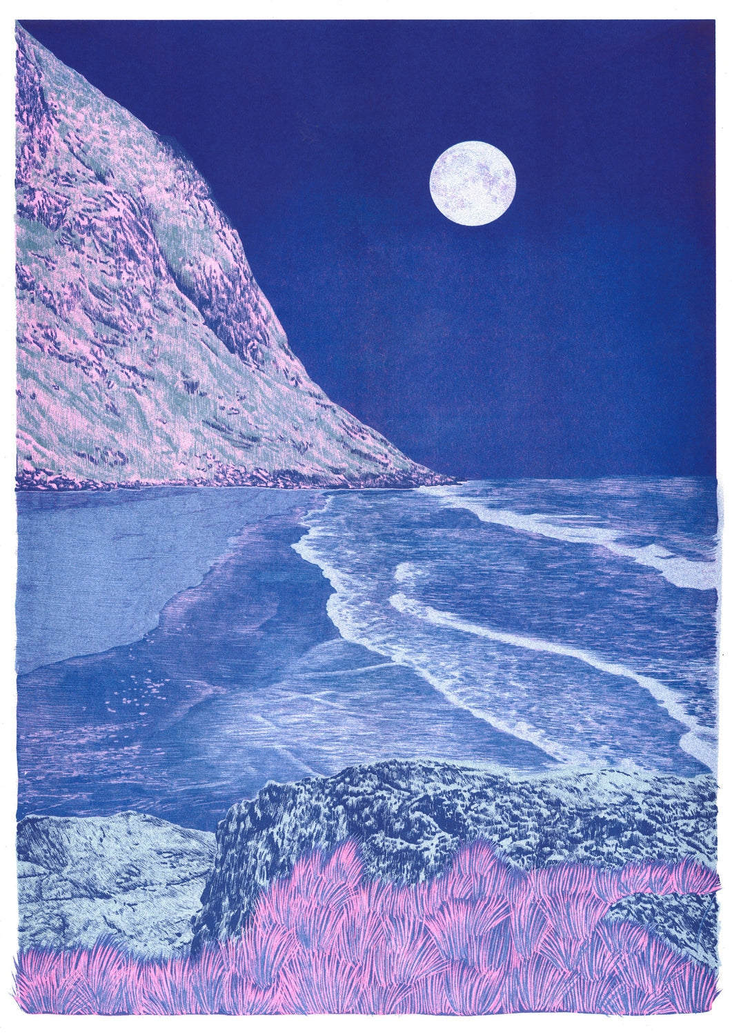 Manon Diemer, "BLUE EUPHORIA", plakat A3