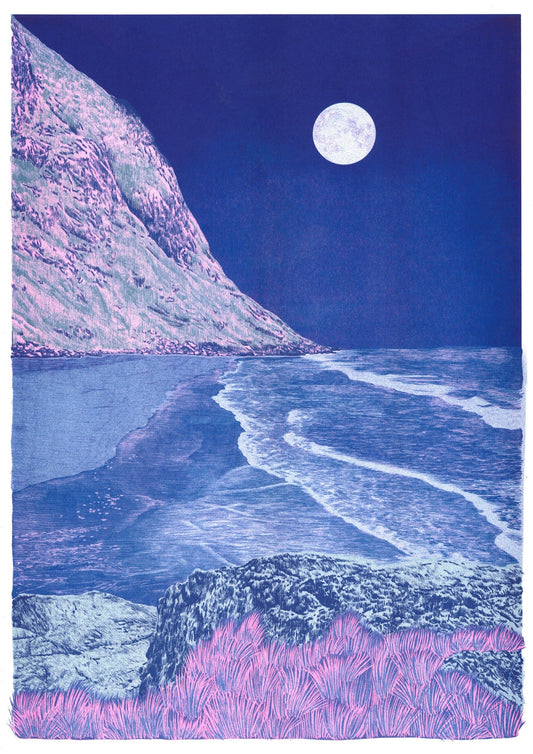 Manon Diemer, "BLUE EUPHORIA", plakat A3