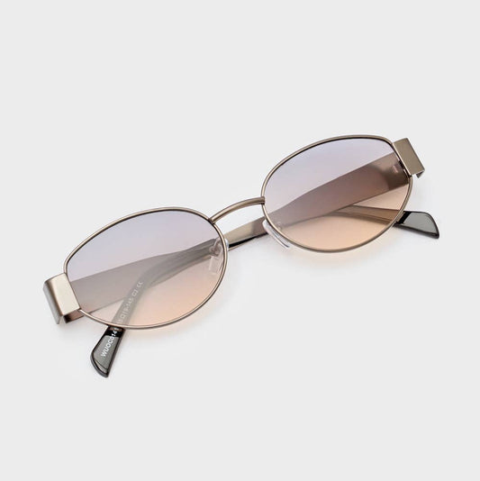 NALI´, ovale solbriller gunmetal