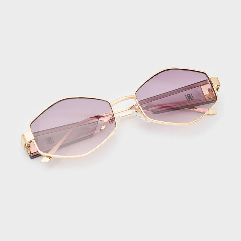 NALI´, LEA sekskantet solbrille vinglas - N64