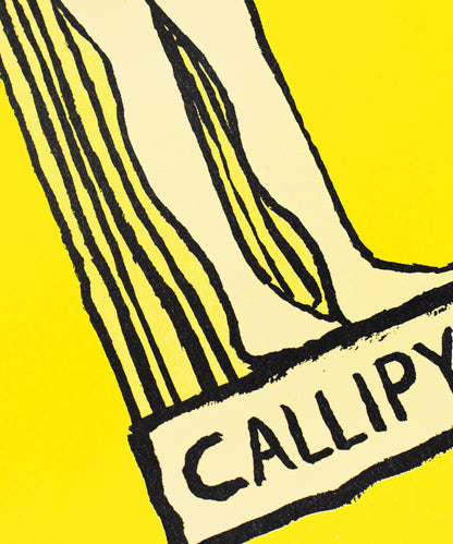 JEAN JULLIEN, Callipyge, A3 risografi plakat