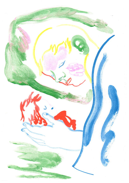 GAELLE LOTH, Miyazaki/Ponyo, risografi-tryk A3