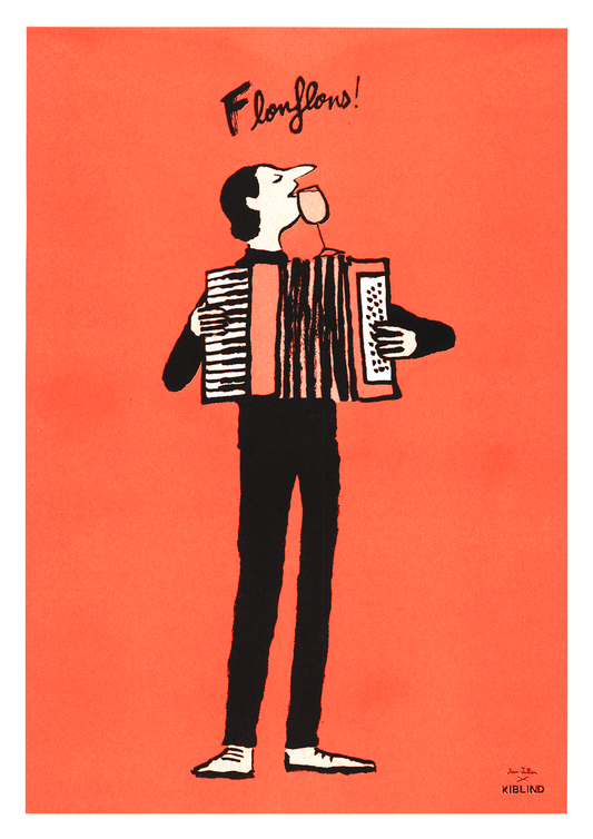 JEAN JULLIEN, Flonflons, A3 risografi plakat