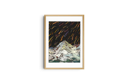 CLÉMENT VUILLIER, Pic du Midi, A3 risografi plakat