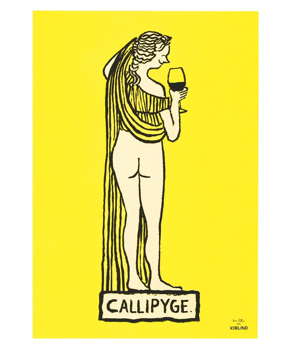 JEAN JULLIEN, Callipyge, A3 risografi plakat