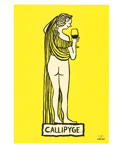 JEAN JULLIEN, Callipyge, A3 risografi plakat