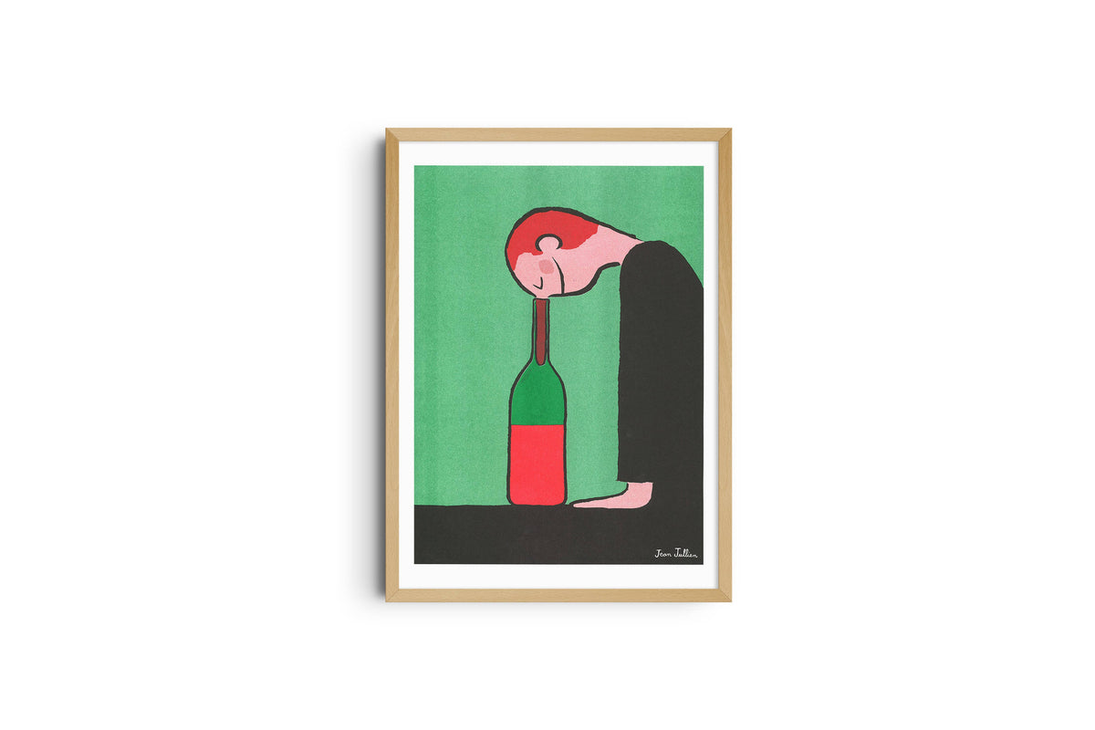 JEAN JULLIEN, Flaske, A3 risografi plakat