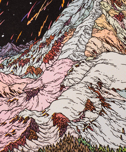 CLÉMENT VUILLIER, Pic du Midi, A3 risografi plakat